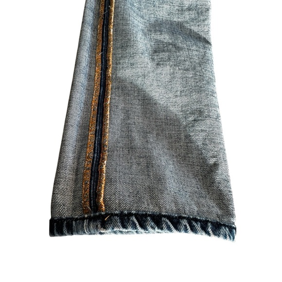 Nudie Jeans Steady Eddie Slim Straight Leg  Cotton Denim 30x29 Italy Button Fly - Picture 12 of 16